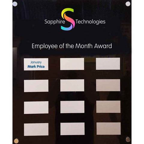 Employee of the month Awards board 