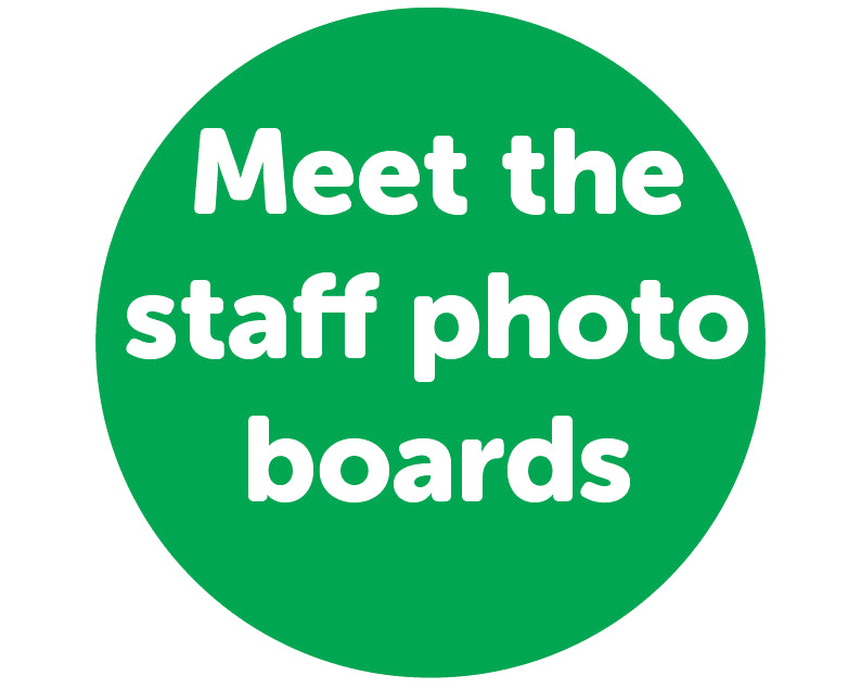 Meet the staff photoboards